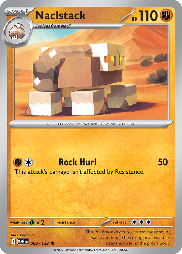 Naclstack (Mega Evolution) #83 card art