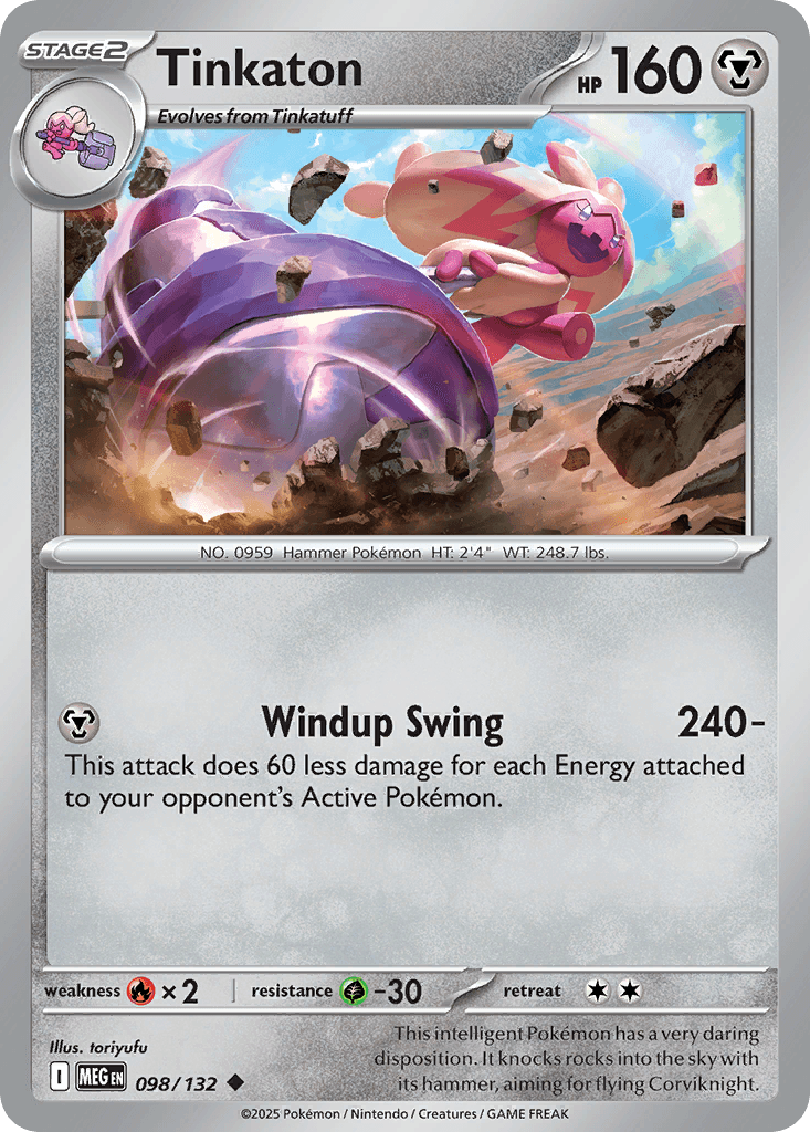 Tinkaton (Mega Evolution) #98 card art