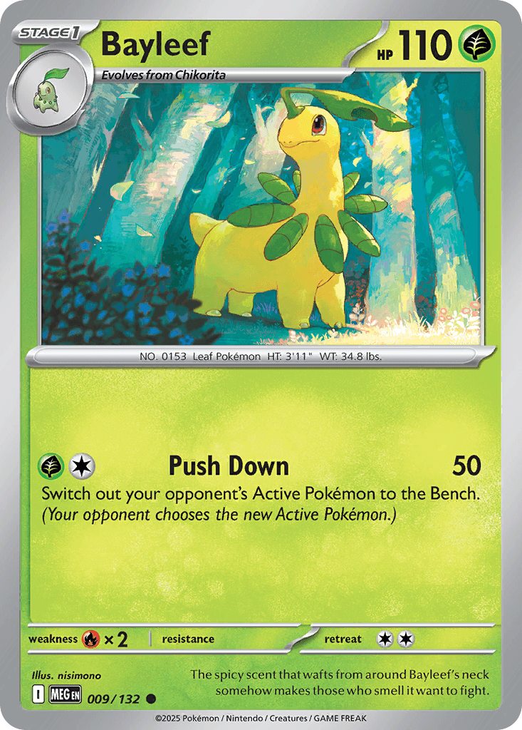 Bayleef (Mega Evolution) #9 card art
