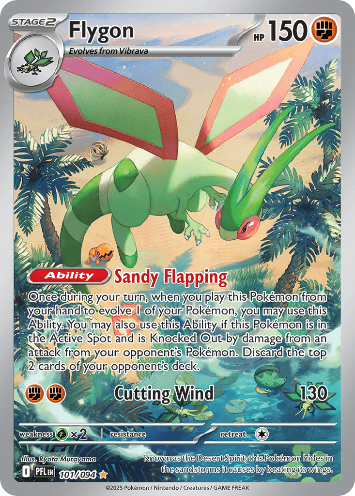 Flygon (Phantasmal Flames) #101 card art