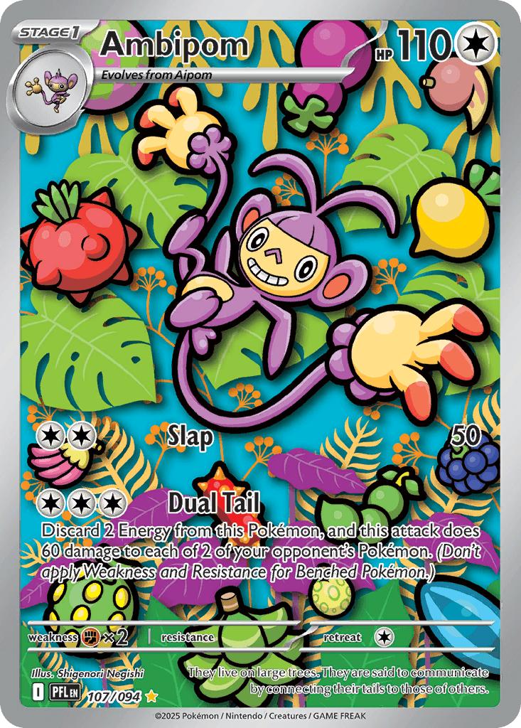 Ambipom (Phantasmal Flames) #107 card art