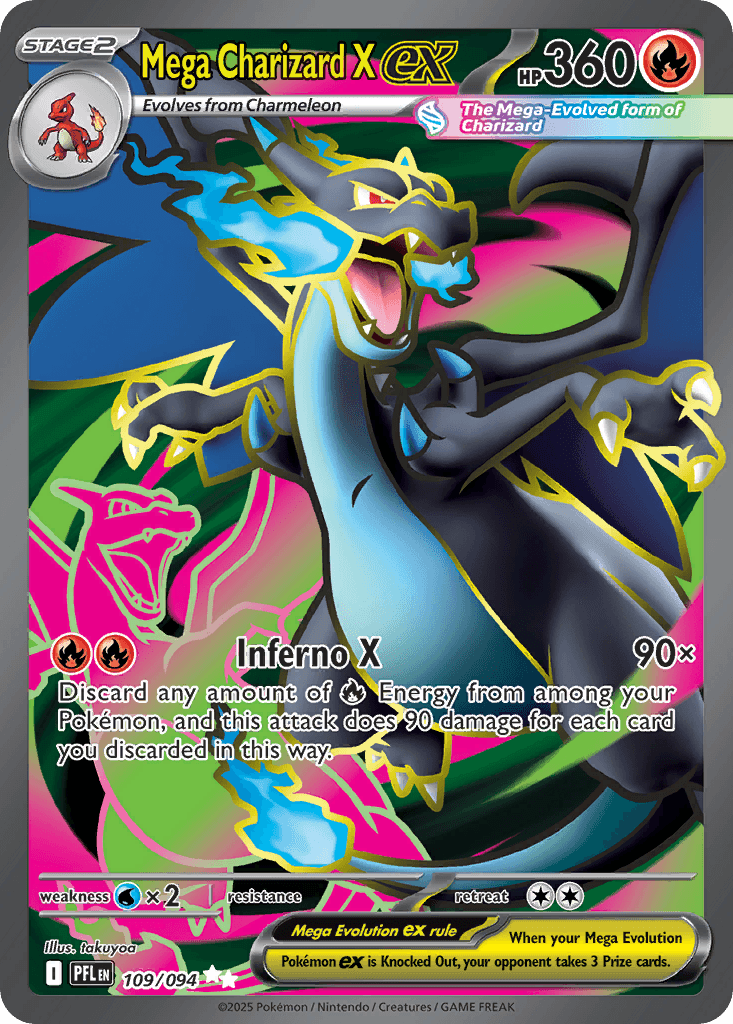 Mega Charizard X ex (Phantasmal Flames) #109