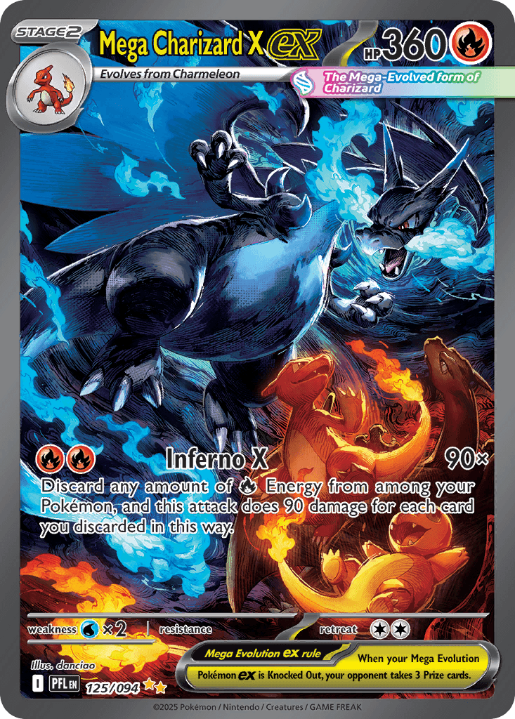 Mega Charizard X ex (Phantasmal Flames) #125