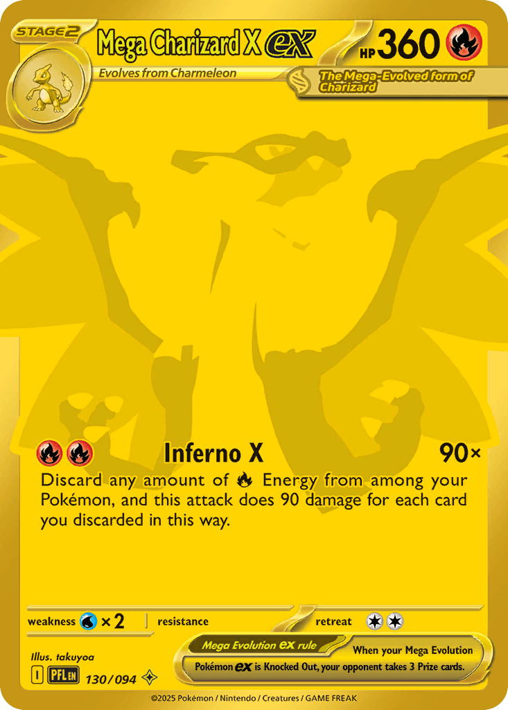 Mega Charizard X ex (Phantasmal Flames) #130