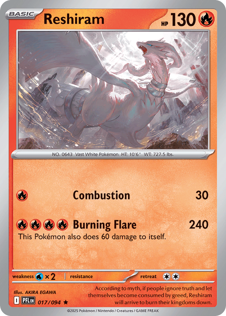 Reshiram (Phantasmal Flames) #17 card art