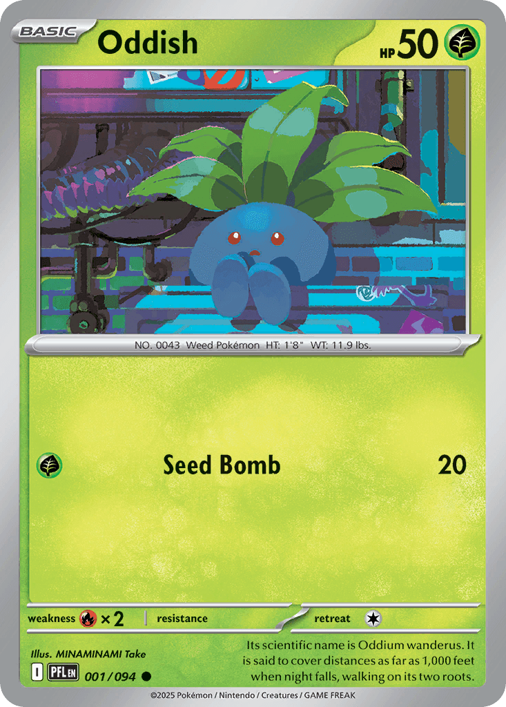 Oddish (Phantasmal Flames) #1 card art
