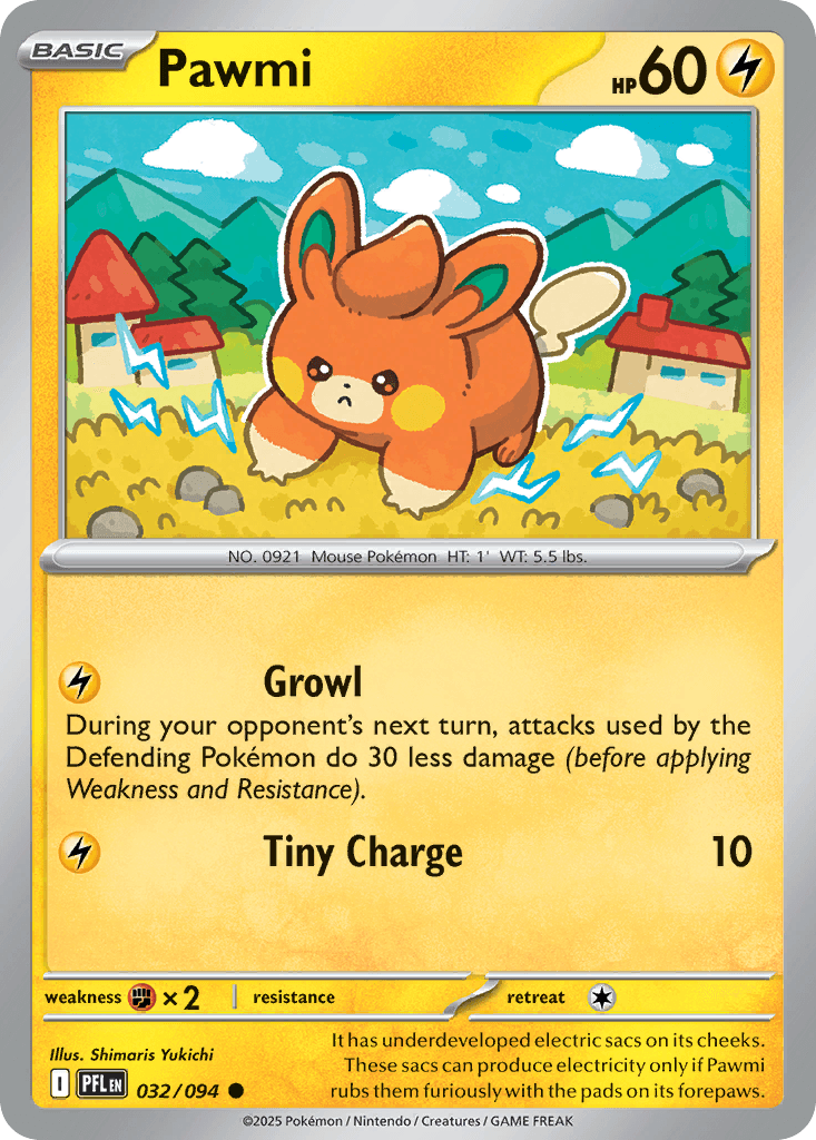 Pawmi (Phantasmal Flames) #32 card art