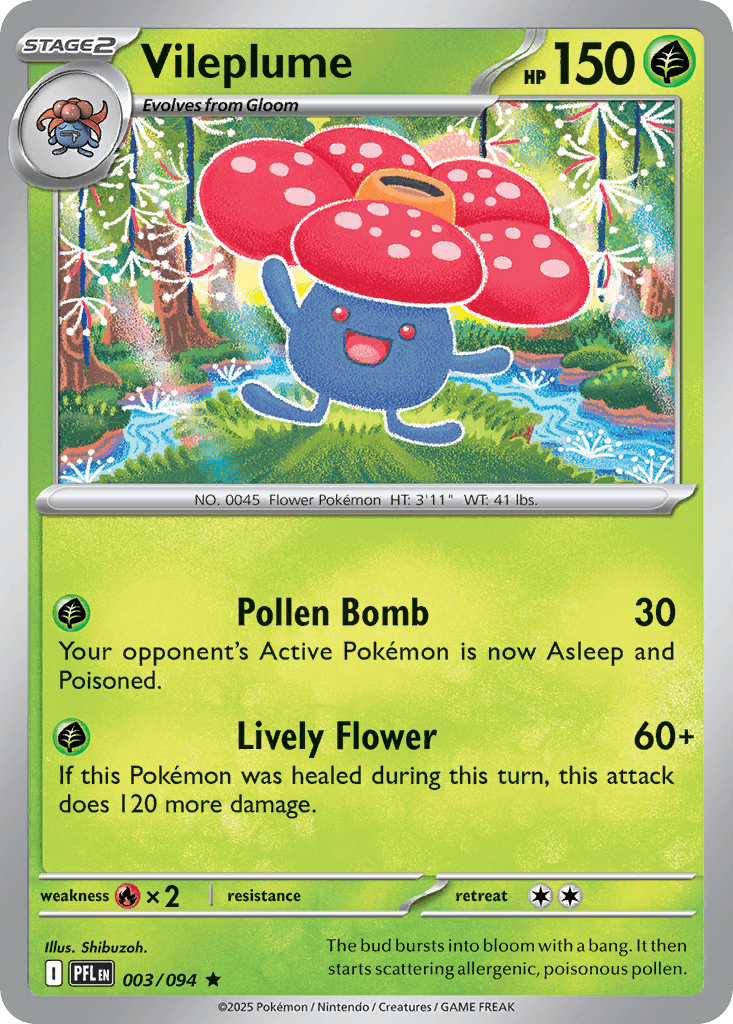 Vileplume (Phantasmal Flames) #3 card art
