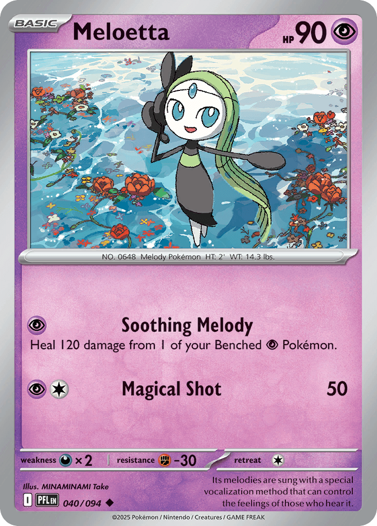 Meloetta (Phantasmal Flames) #40 card art