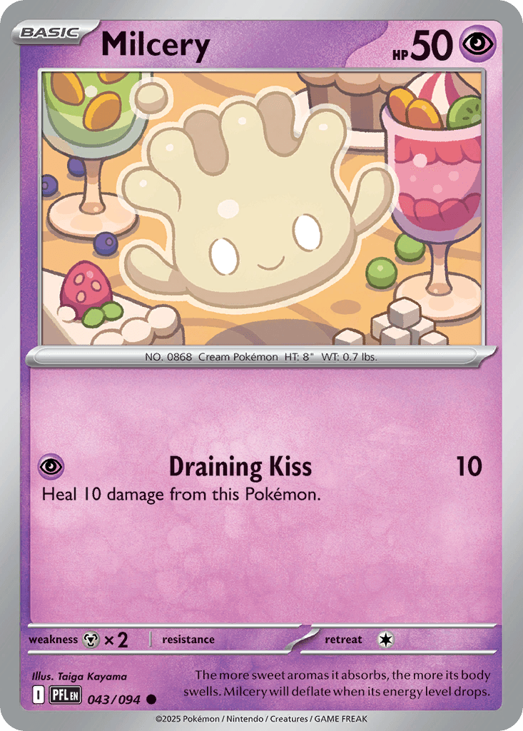 Milcery (Phantasmal Flames) #43 card art