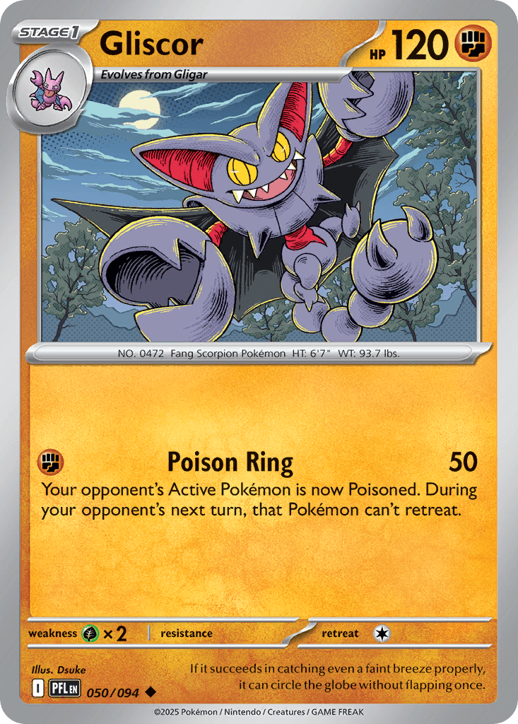 Gliscor (Phantasmal Flames) #50 card art