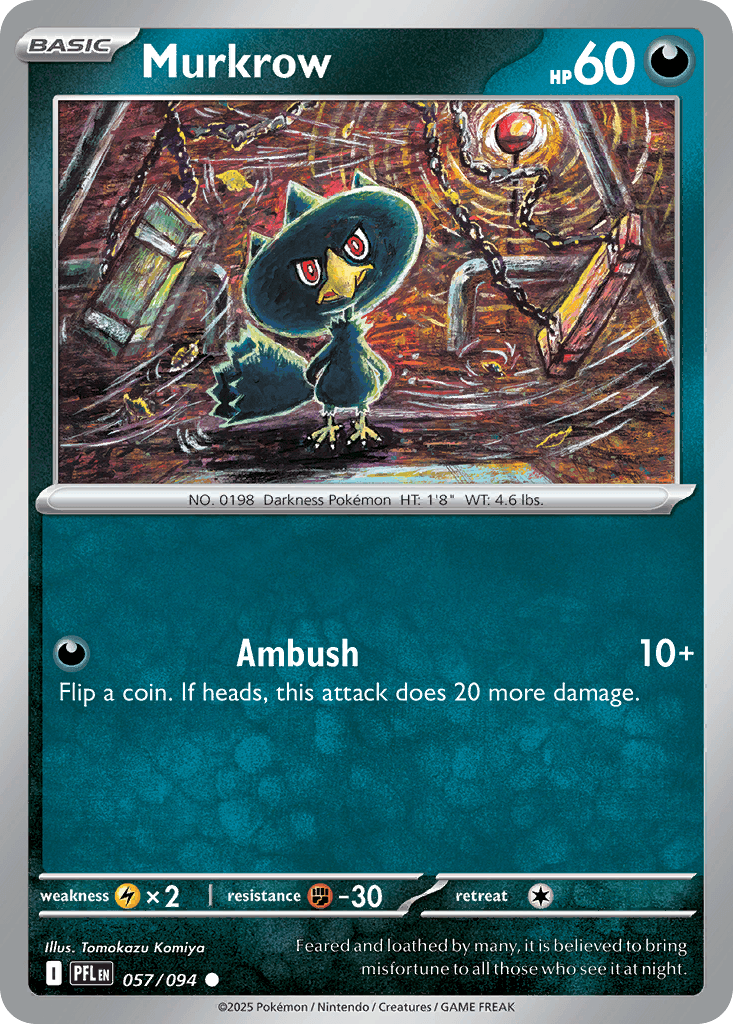 Murkrow (Phantasmal Flames) #57 card art