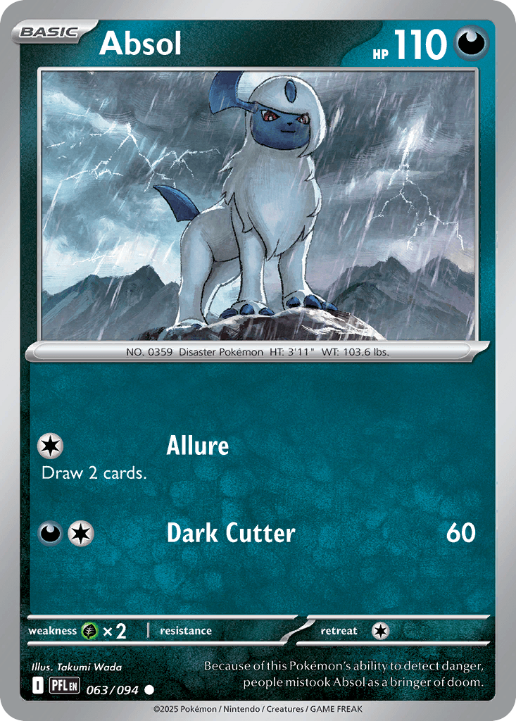 Absol (Phantasmal Flames) #63 card art