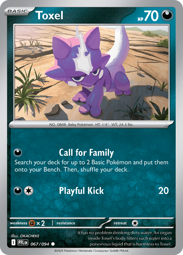 Toxel (Phantasmal Flames) #67 card art