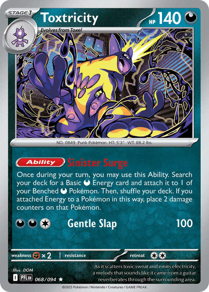 Toxtricity (Phantasmal Flames) #68 card art