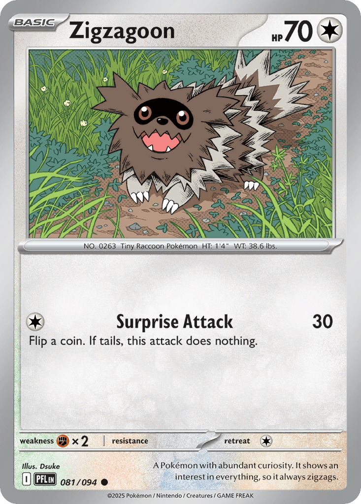 Zigzagoon (Phantasmal Flames) #81 card art