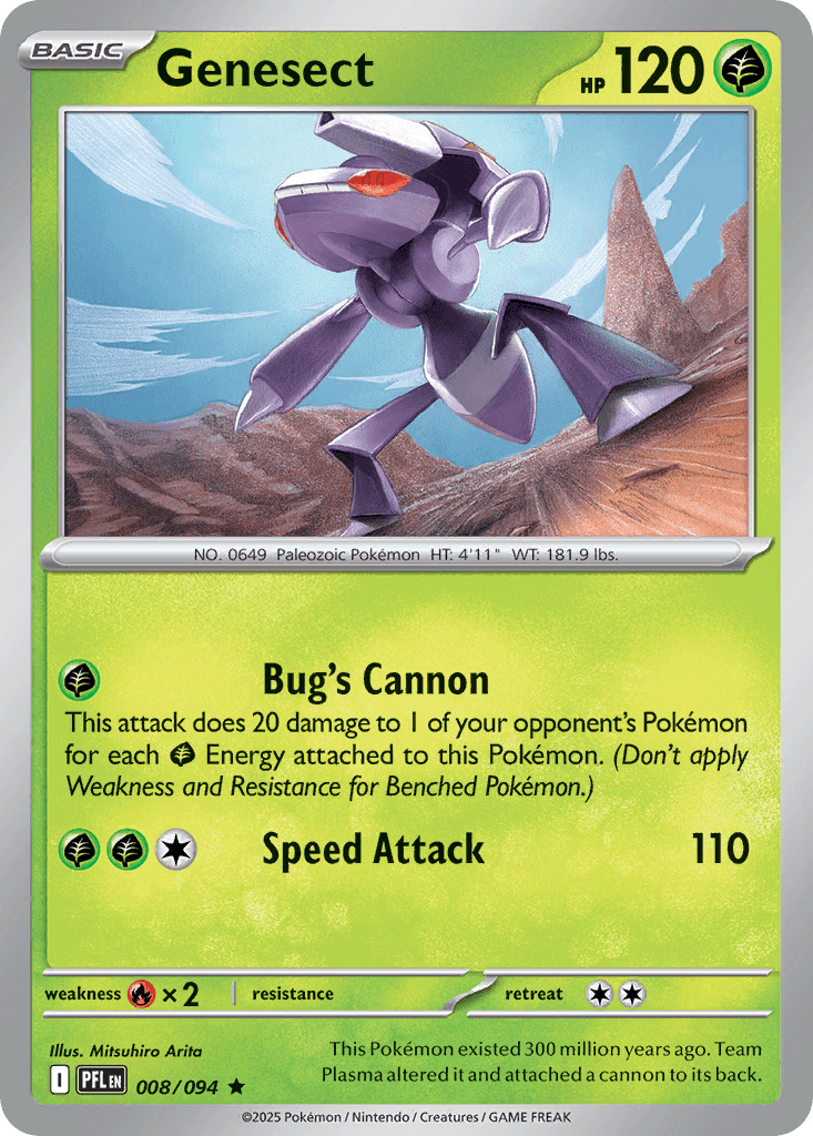 Genesect (Phantasmal Flames) #8 card art