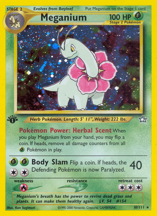 Meganium (Neo Genesis) #10 card art