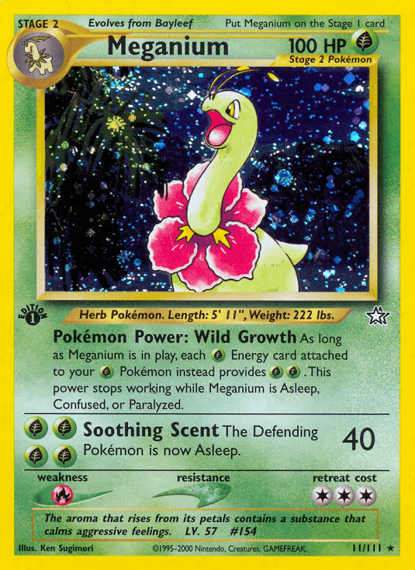 Meganium (Neo Genesis) #11 card art