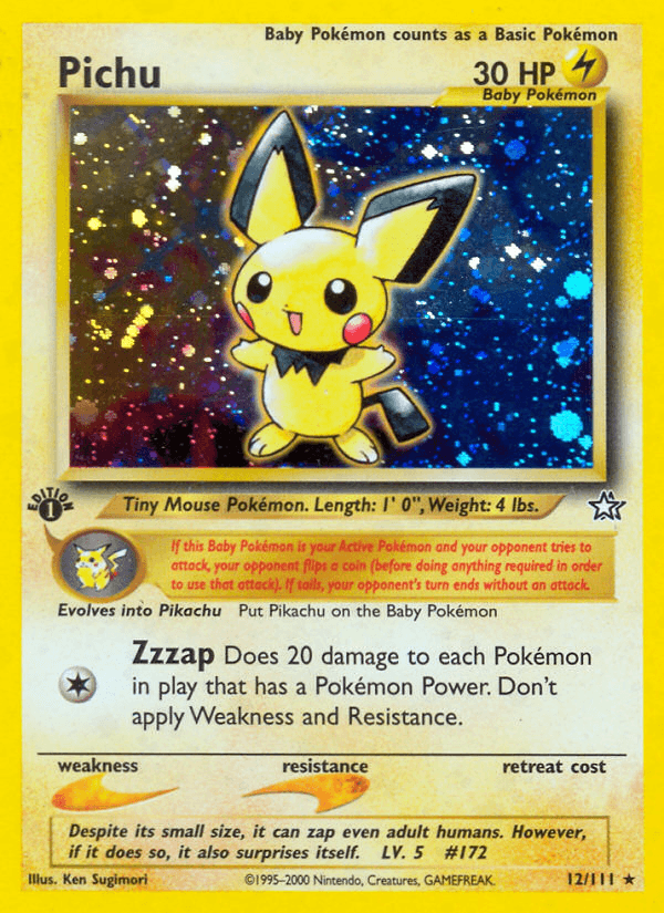 Pichu (Neo Genesis) #12 card art