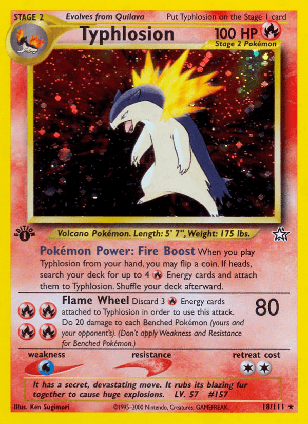 Typhlosion (Neo Genesis) #18 card art
