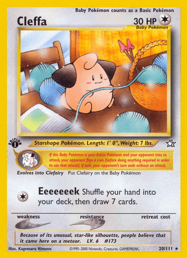Cleffa (Neo Genesis) #20 card art
