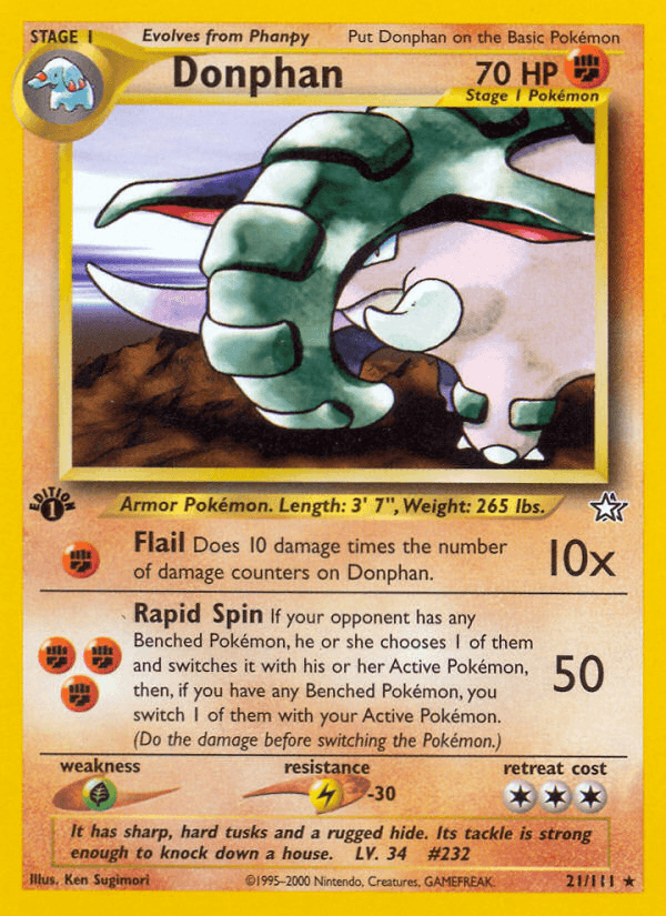 Donphan (Neo Genesis) #21 card art