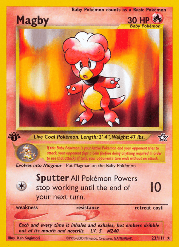Magby (Neo Genesis) #23 card art
