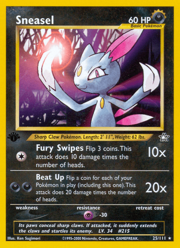 Sneasel (Neo Genesis) #25 card art