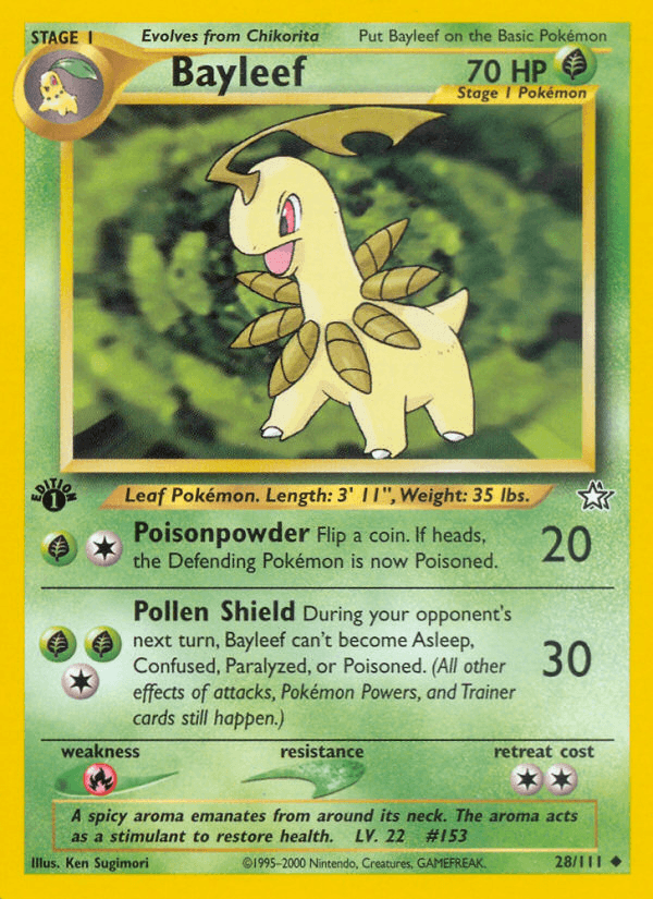 Bayleef (Neo Genesis) #28 card art