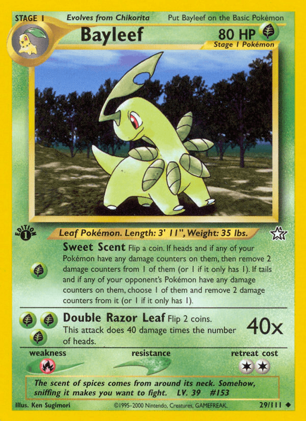 Bayleef (Neo Genesis) #29 card art