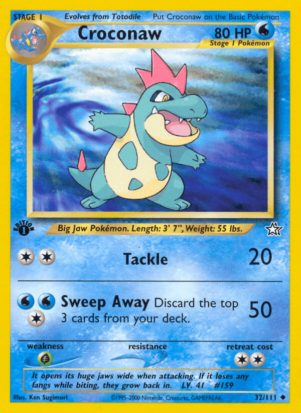 Croconaw (Neo Genesis) #32 card art