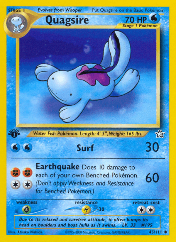 Quagsire (Neo Genesis) #45 card art