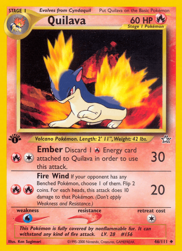 Quilava (Neo Genesis) #46 card art