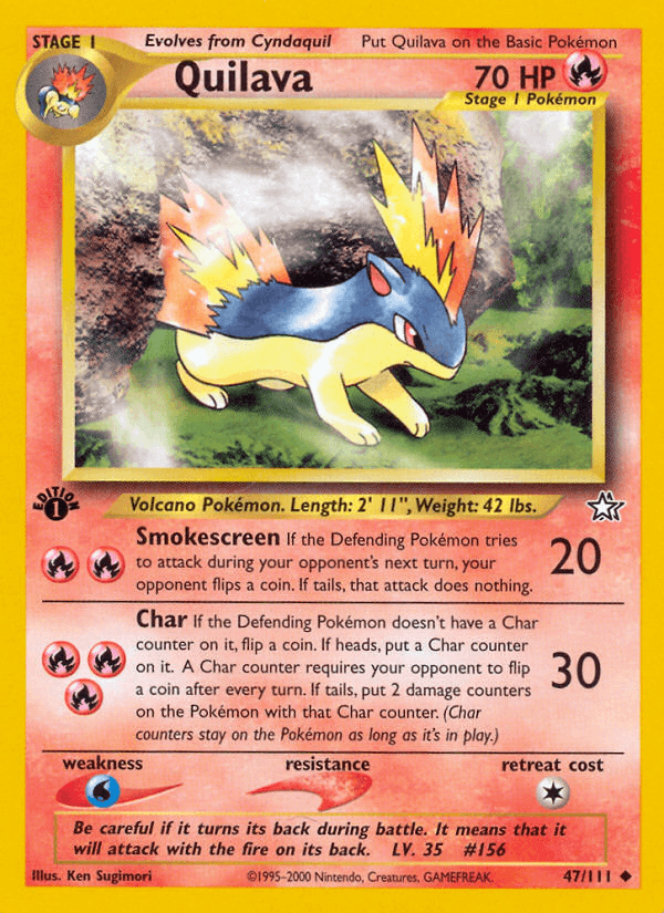 Quilava (Neo Genesis) #47 card art