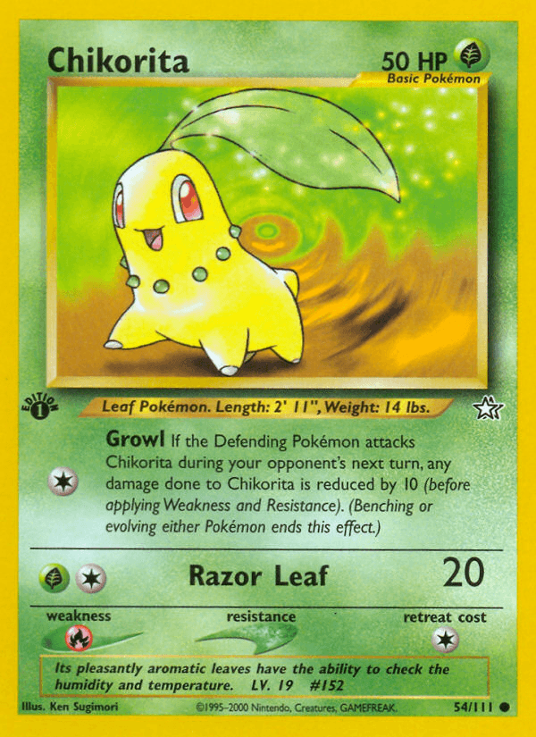 Chikorita (Neo Genesis) #54 card art