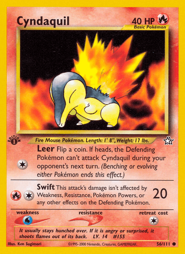 Cyndaquil (Neo Genesis) #56 card art
