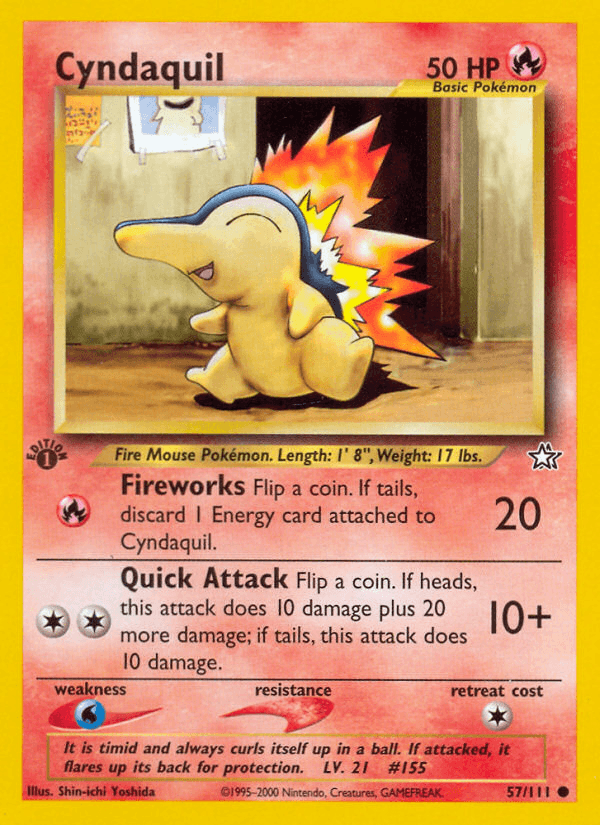 Cyndaquil (Neo Genesis) #57 card art