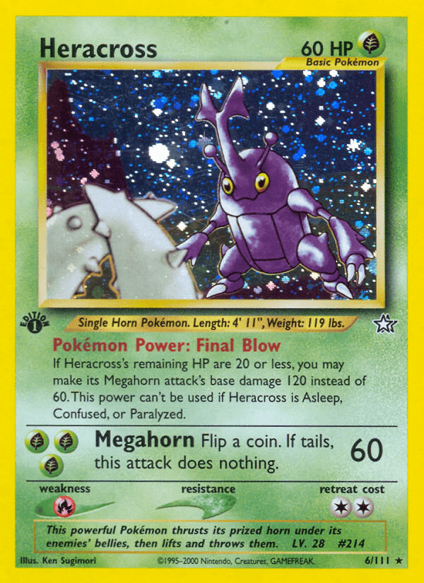 Heracross (Neo Genesis) #6 card art