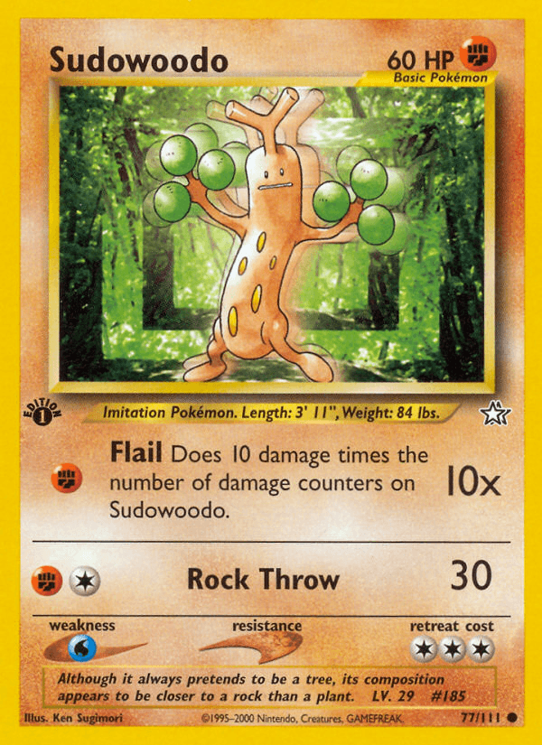 Sudowoodo (Neo Genesis) #77 card art