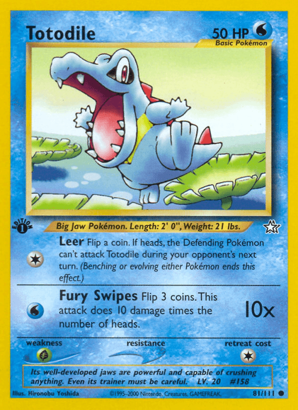 Totodile (Neo Genesis) #81 card art