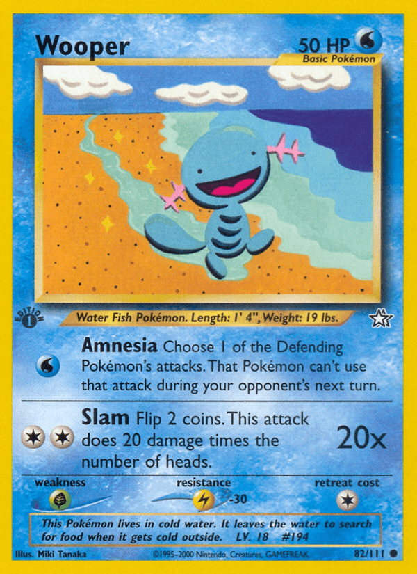 Wooper (Neo Genesis) #82 card art