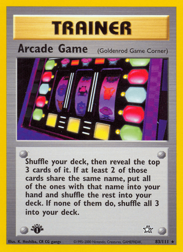 Arcade Game (Neo Genesis) #83 card art