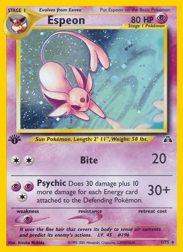 Espeon (Neo Discovery) #1 card art