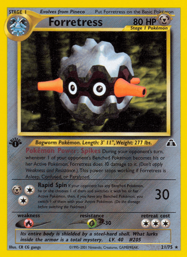 Forretress (Neo Discovery) #21 card art