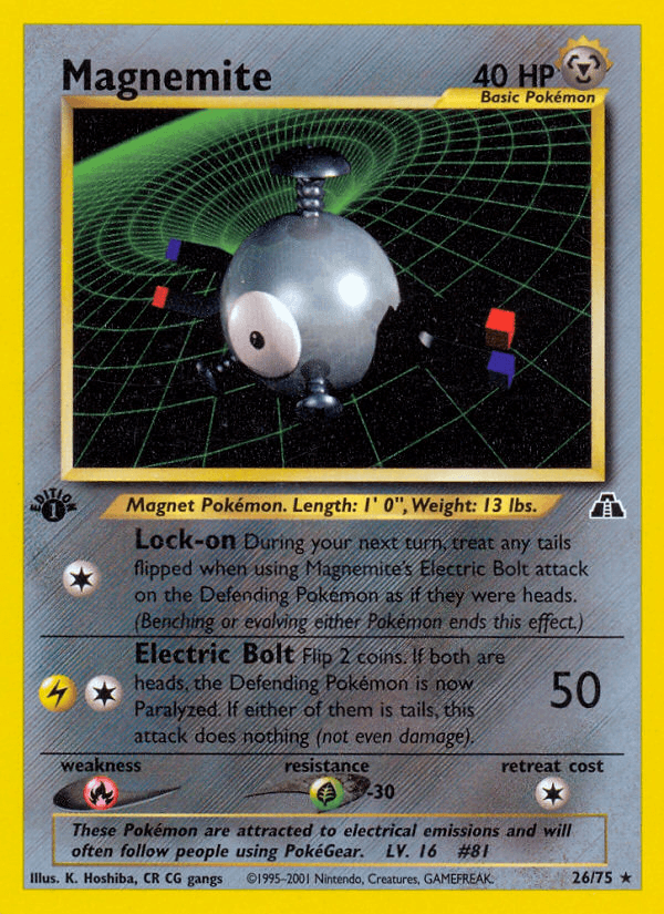 Magnemite (Neo Discovery) #26 card art