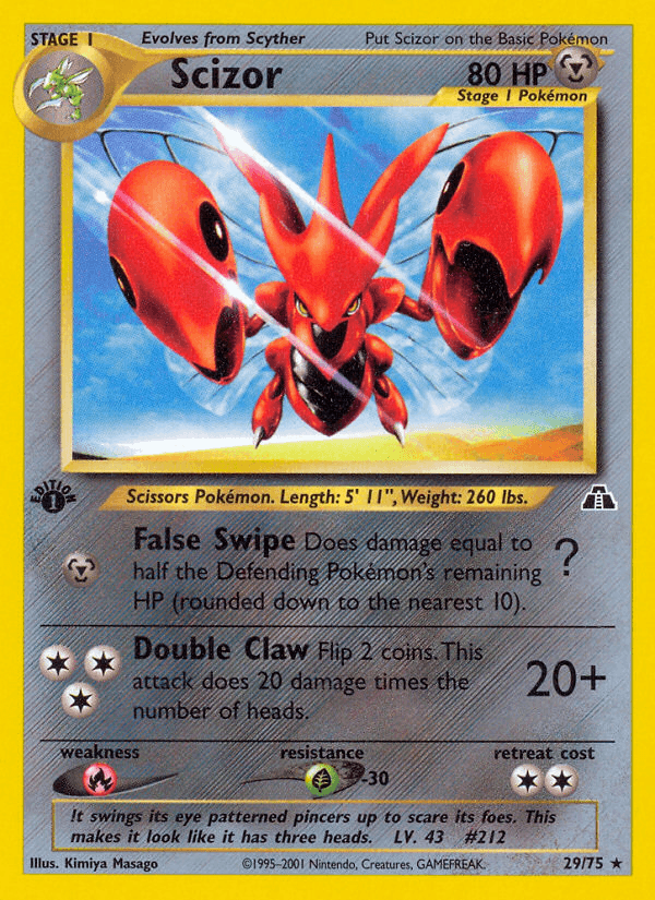 Scizor (Neo Discovery) #29 card art