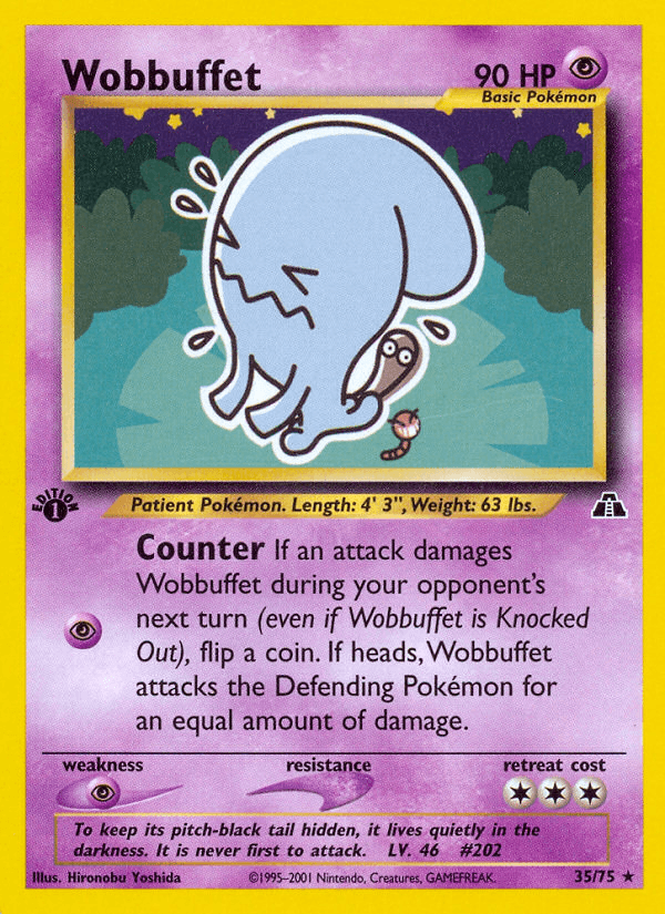 Wobbuffet (Neo Discovery) #35 card art