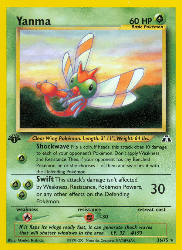 Yanma (Neo Discovery) #36 card art
