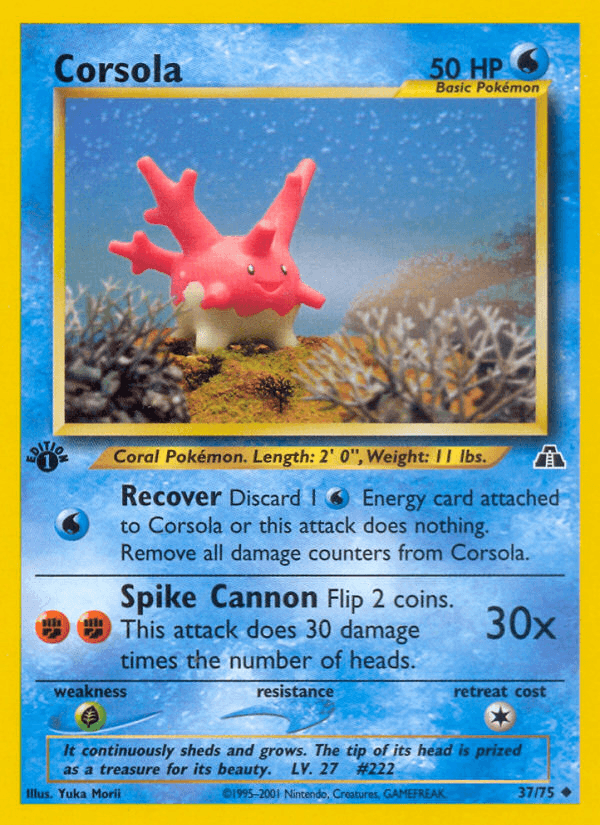 Corsola (Neo Discovery) #37 card art